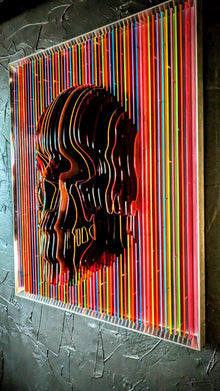 Crâne Skull Colors d’Alx Slice Art — art cinétique contemporain en plexiglas