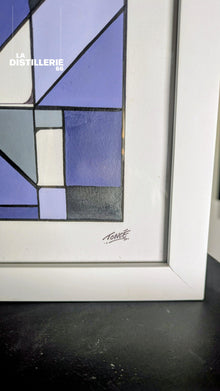 Sans titre #1 — œuvre originale de Toncé en technique mixte sur plaque d’acier, art abstrait urbain