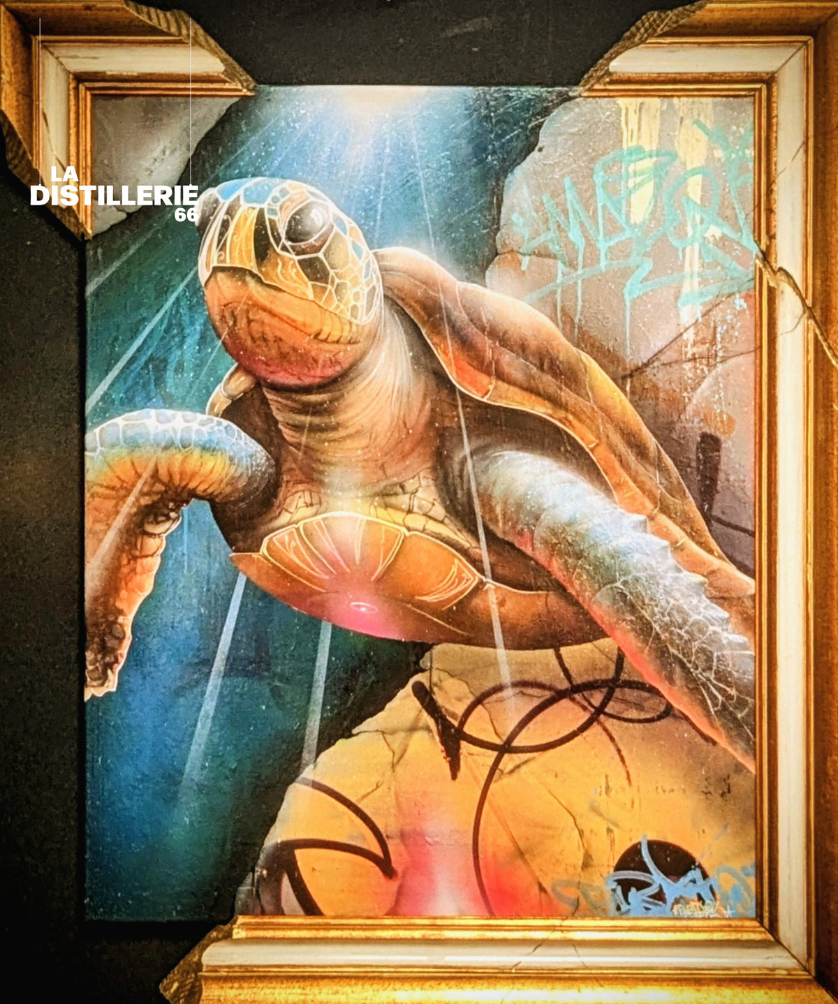 Œuvre de Pablito Mourer Sea Souvenir — graffiti contemporain et Acrylique
