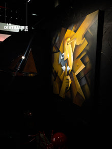 Silence par Roko — portrait cubiste contemporain issu de la culture urbaine
