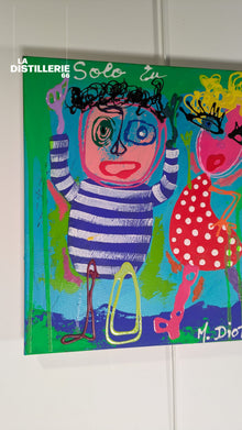 Solo tu — création de Martine Diotalevi, peinture contemporaine spontanée et colorée