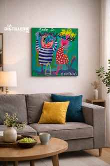 Solo tu de Martine Diotalevi — tableau contemporain, figure expressive et écriture picturale libre