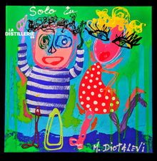 Solo tu — œuvre originale de Martine Diotalevi en technique mixte, peinture contemporaine entre art brut et Pop Art