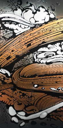 Œuvre Dragon — Steve Pitocco, Filing et composition gestuelle contemporaine