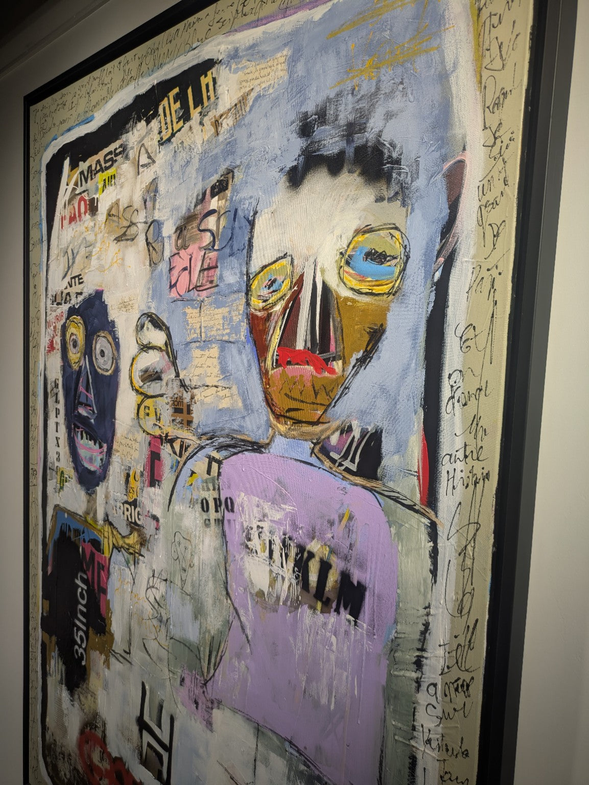 Thierry Clamens, Casting (2023), détail du visage droit