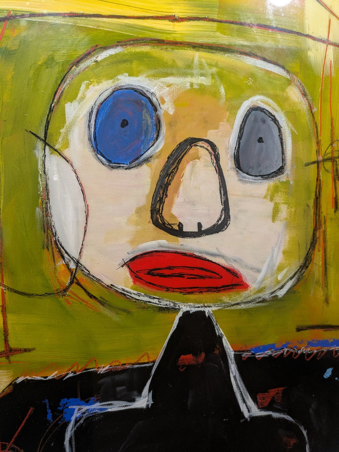 Thierry Clamens, Et alors ? (2024), détail du visage