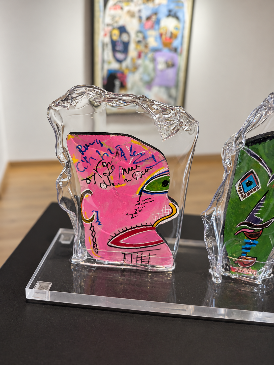Thierry Clamens, Les Daltons, détail du portrait rose