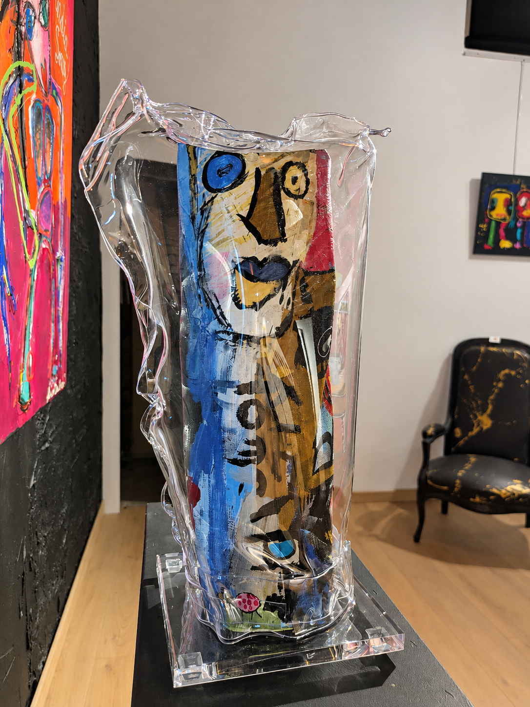 Thierry Clamens, Les potos, sculpture double face en perspective