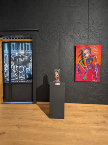 Thierry Clamens, Les potos, œuvre sur socle dans la galerie
