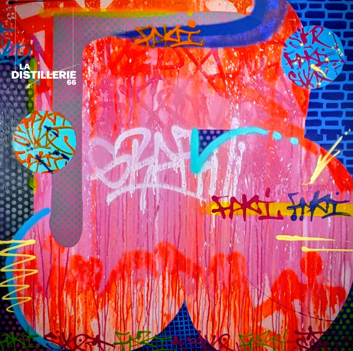 Throw Down — œuvre originale de Faki et One Siker au spray et à l’acrylique, street art contemporain