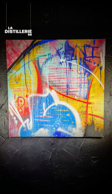 Thunder par Faki et One Siker — street art contemporain sur toile sur chassis